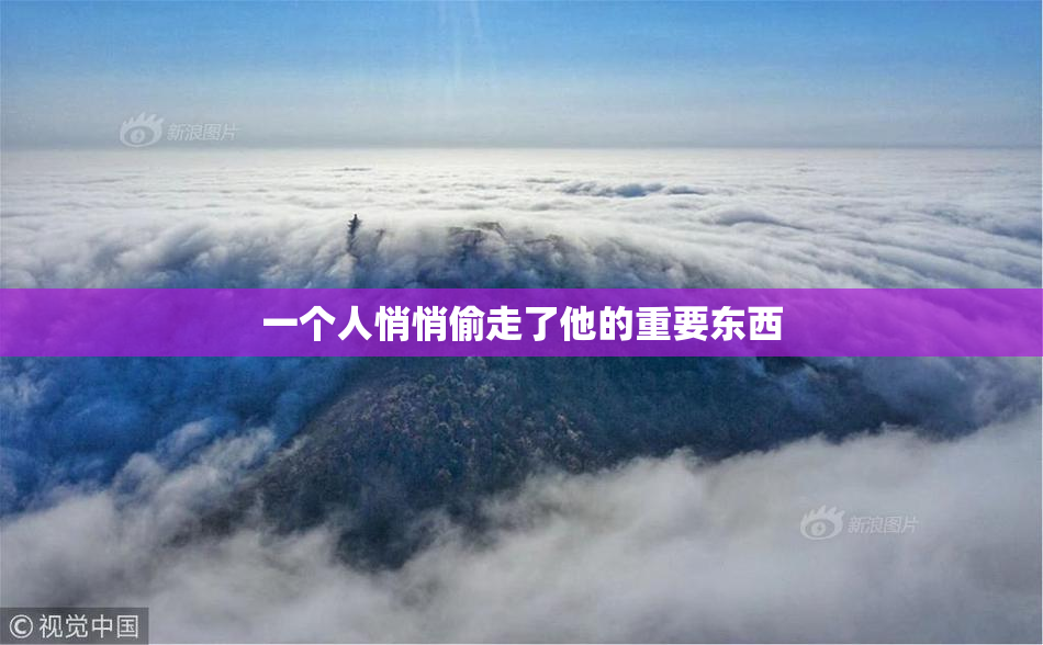 一个人悄悄偷走了他的重要东西