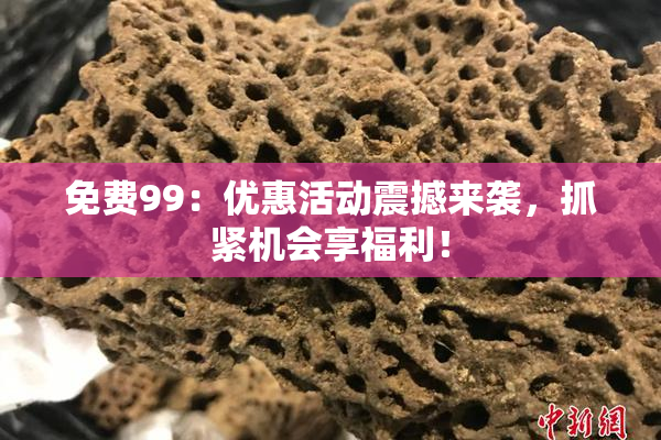 免费99：优惠活动震撼来袭，抓紧机会享福利！