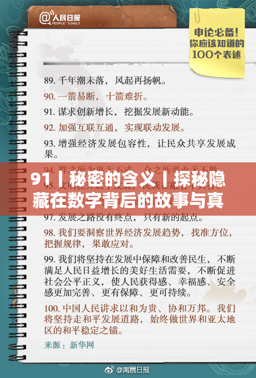 91丨秘密的含义丨探秘隐藏在数字背后的故事与真相