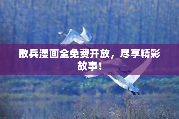 散兵漫画全免费开放，尽享精彩故事！
