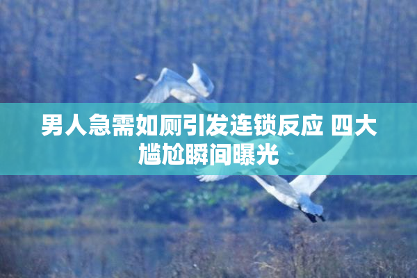 男人急需如厕引发连锁反应 四大尴尬瞬间曝光