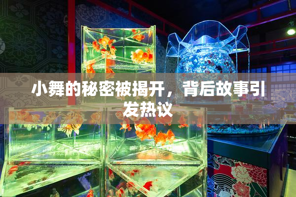 小舞的秘密被揭开，背后故事引发热议