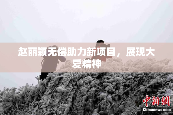 赵丽颖无偿助力新项目，展现大爱精神