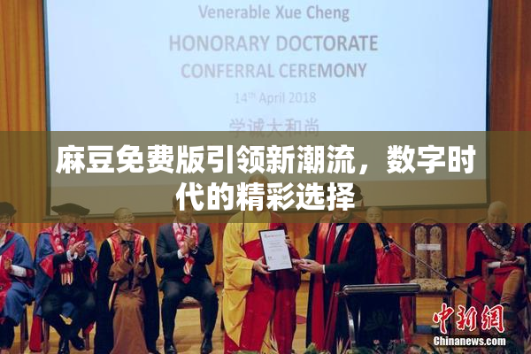 麻豆免费版引领新潮流，数字时代的精彩选择