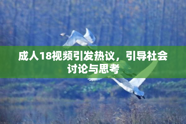 成人18视频引发热议，引导社会讨论与思考