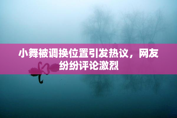 小舞被调换位置引发热议，网友纷纷评论激烈
