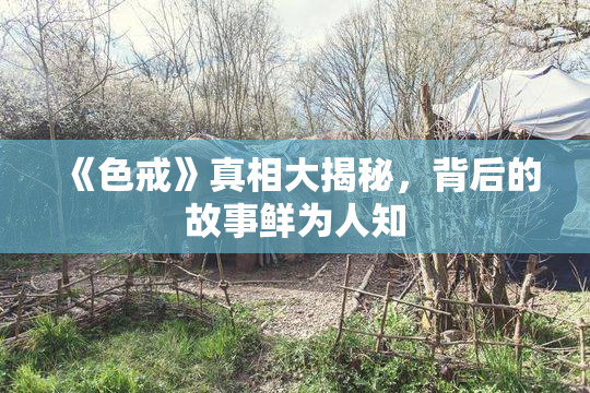 《色戒》真相大揭秘，背后的故事鲜为人知