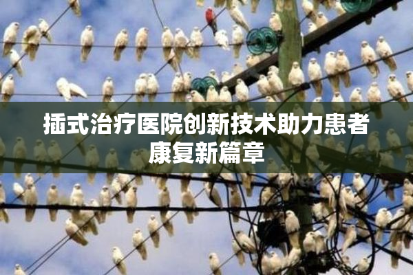 插式治疗医院创新技术助力患者康复新篇章