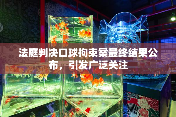 法庭判决口球拘束案最终结果公布，引发广泛关注