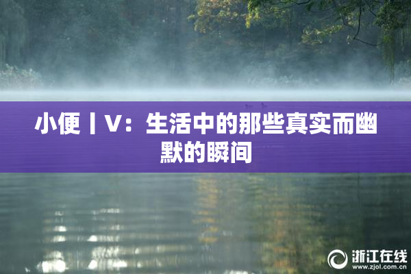 小便丨V：生活中的那些真实而幽默的瞬间