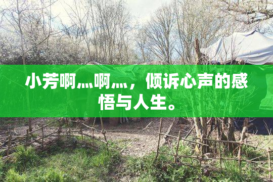小芳啊灬啊灬，倾诉心声的感悟与人生。