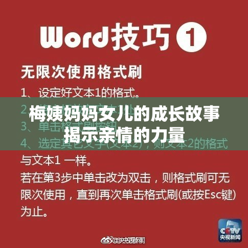 梅姨妈妈女儿的成长故事揭示亲情的力量