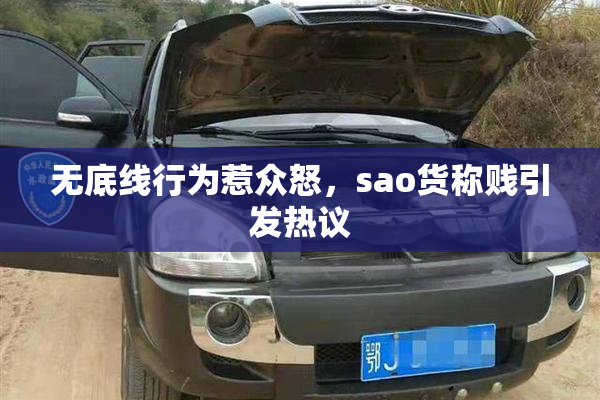 无底线行为惹众怒，sao货称贱引发热议