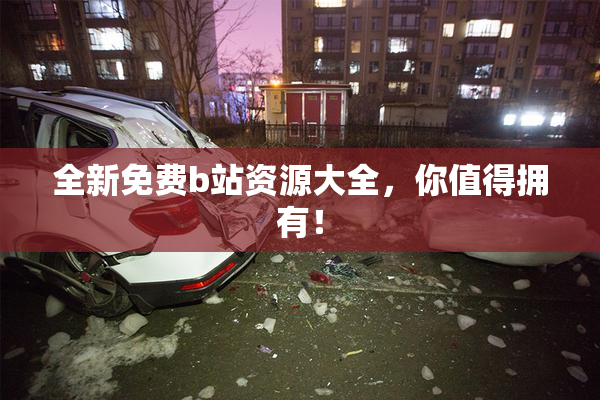 全新免费b站资源大全，你值得拥有！