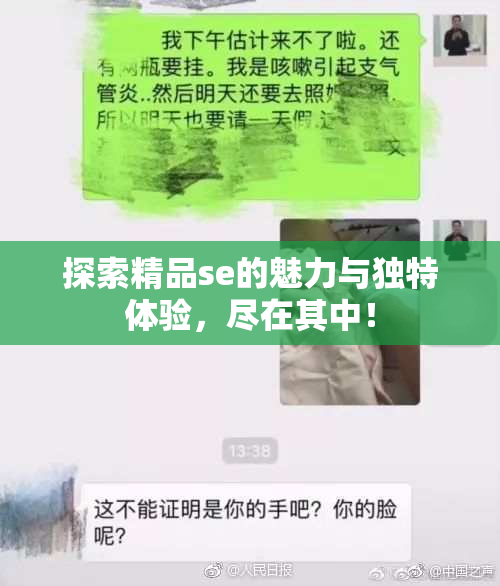 探索精品se的魅力与独特体验，尽在其中！