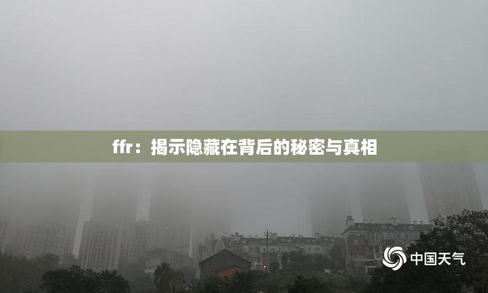 ffr：揭示隐藏在背后的秘密与真相