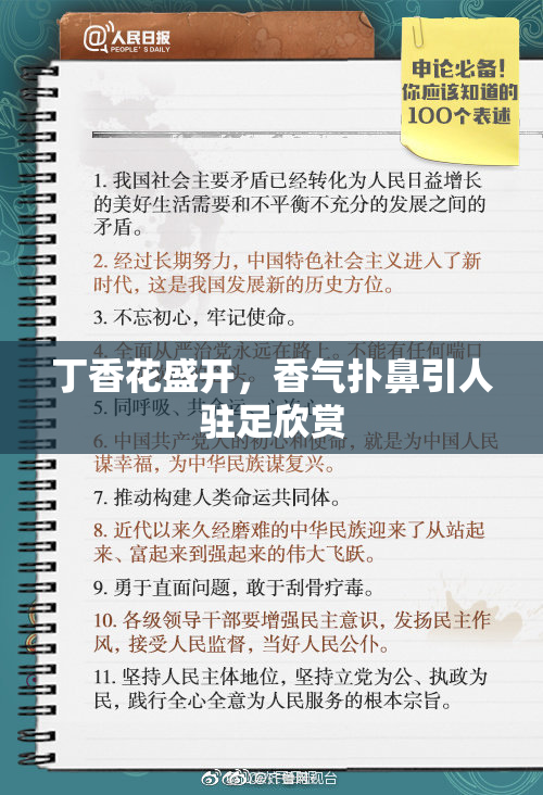 丁香花盛开，香气扑鼻引人驻足欣赏