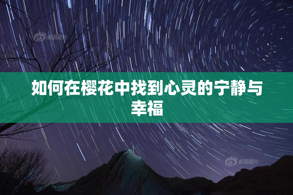 如何在樱花中找到心灵的宁静与幸福
