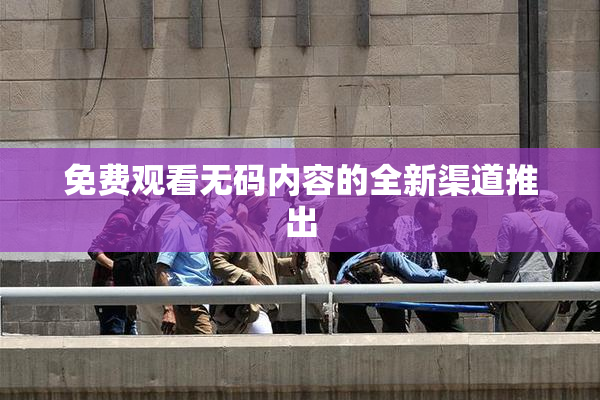 免费观看无码内容的全新渠道推出