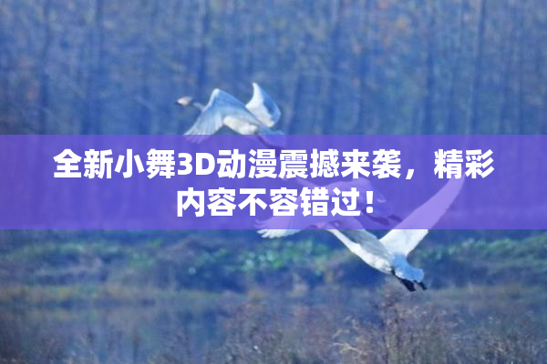 全新小舞3D动漫震撼来袭，精彩内容不容错过！