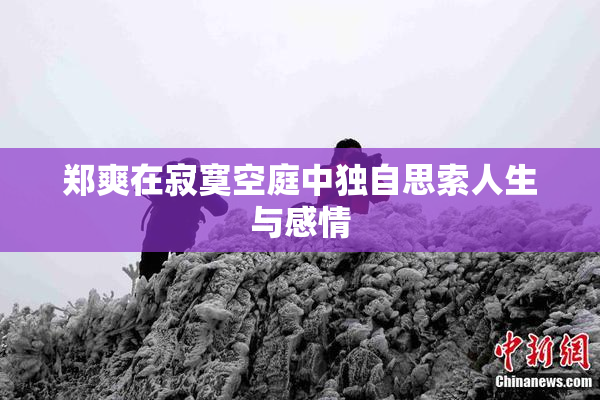 郑爽在寂寞空庭中独自思索人生与感情