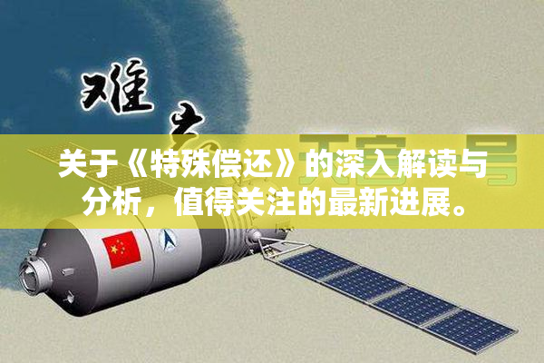 关于《特殊偿还》的深入解读与分析，值得关注的最新进展。