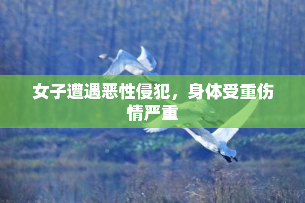 女子遭遇恶性侵犯，身体受重伤情严重