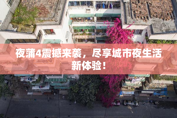 夜蒲4震撼来袭，尽享城市夜生活新体验！