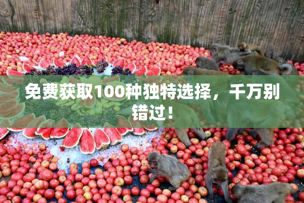 免费获取100种独特选择，千万别错过！