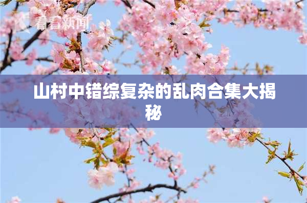 山村中错综复杂的乱肉合集大揭秘