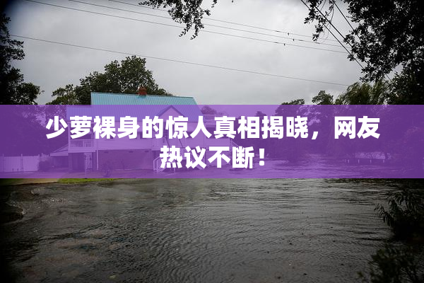 少萝裸身的惊人真相揭晓，网友热议不断！