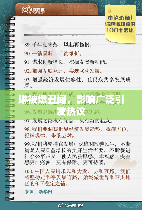 琳被爆丑闻，影响广泛引发热议
