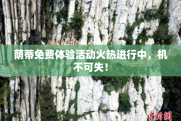 荫蒂免费体验活动火热进行中，机不可失！
