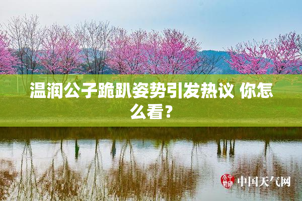 温润公子跪趴姿势引发热议 你怎么看？