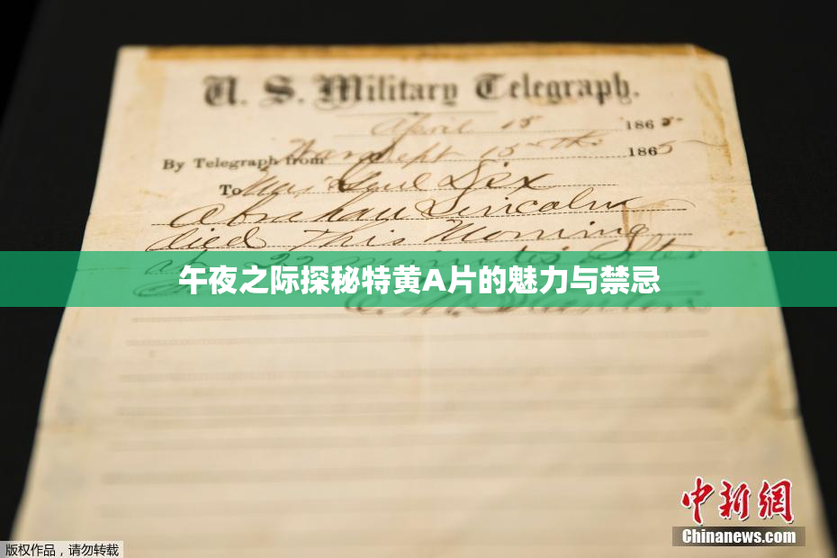 午夜之际探秘特黄A片的魅力与禁忌
