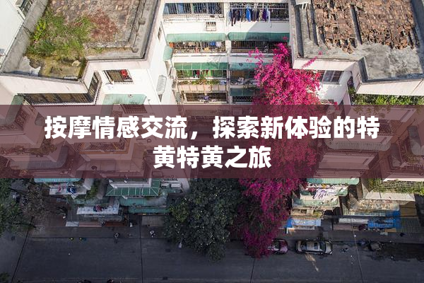 按摩情感交流，探索新体验的特黄特黄之旅