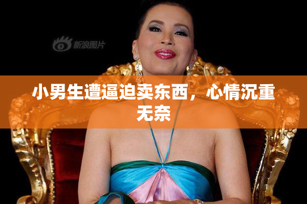 小男生遭逼迫卖东西，心情沉重无奈