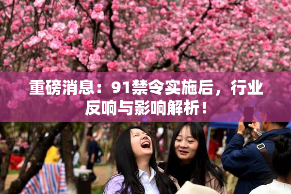 重磅消息：91禁令实施后，行业反响与影响解析！