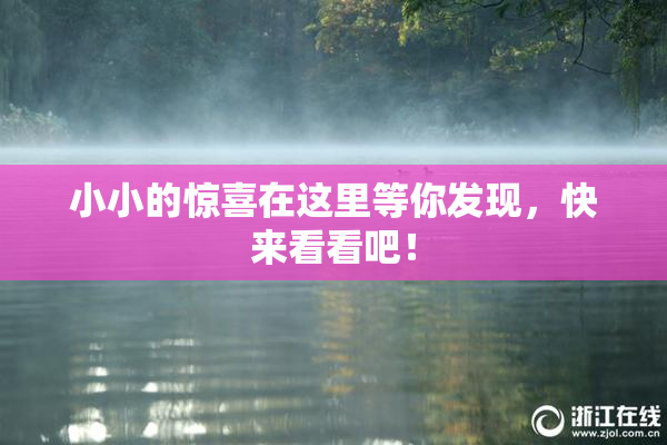 小小的惊喜在这里等你发现，快来看看吧！