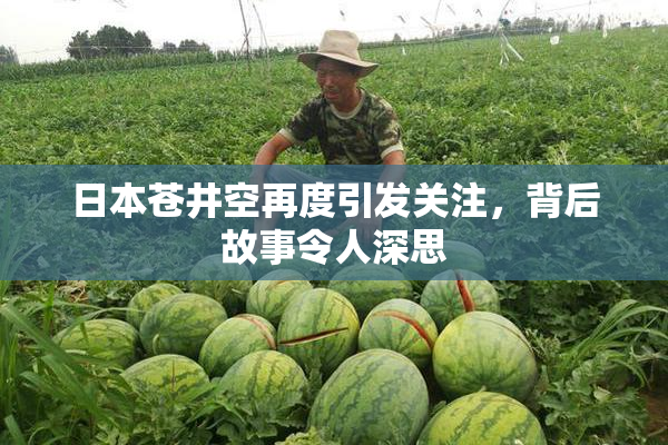 日本苍井空再度引发关注，背后故事令人深思