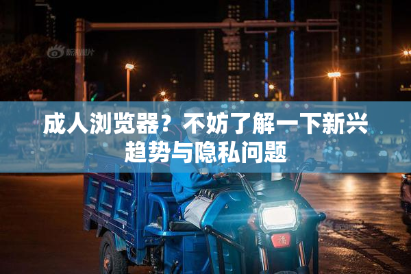 成人浏览器？不妨了解一下新兴趋势与隐私问题
