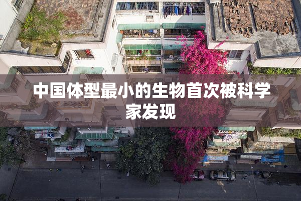 中国体型最小的生物首次被科学家发现