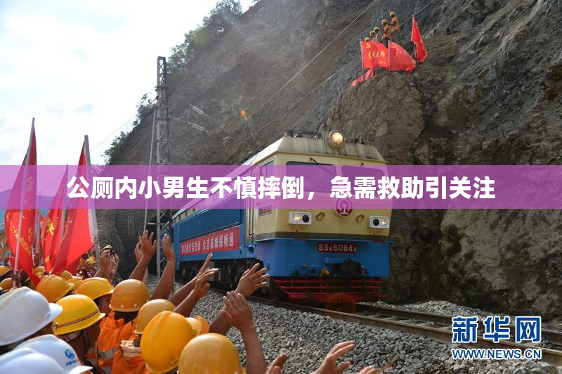 公厕内小男生不慎摔倒，急需救助引关注