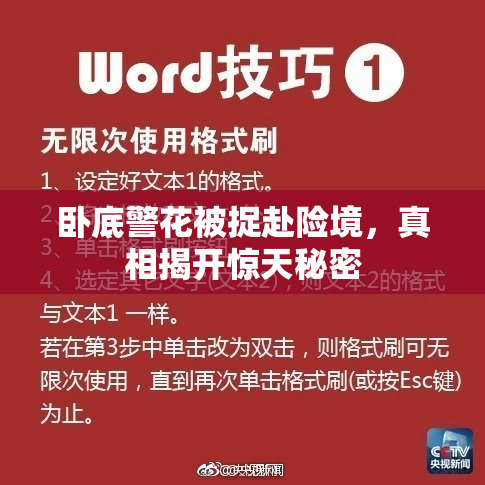 卧底警花被捉赴险境，真相揭开惊天秘密