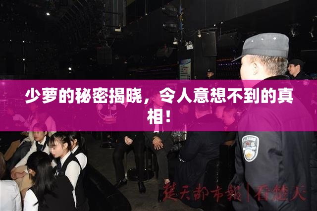 少萝的秘密揭晓，令人意想不到的真相！