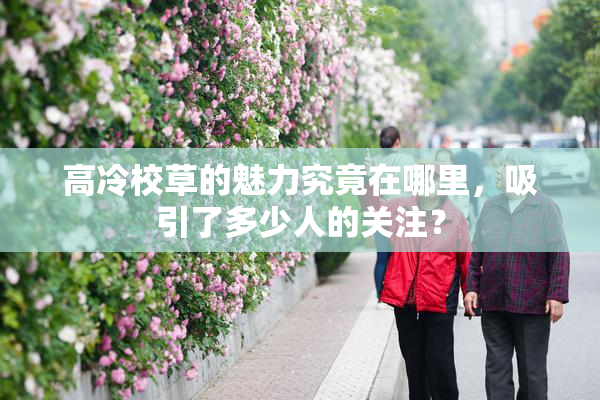 高冷校草的魅力究竟在哪里，吸引了多少人的关注？