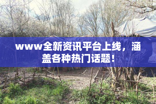 www全新资讯平台上线，涵盖各种热门话题！