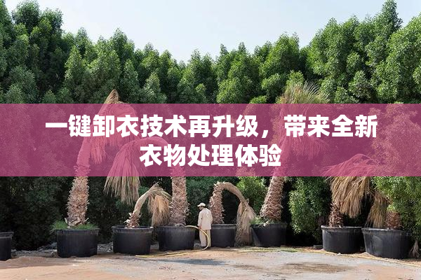 一键卸衣技术再升级，带来全新衣物处理体验