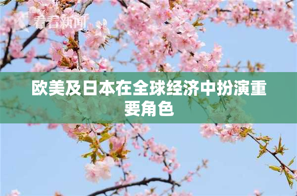 欧美及日本在全球经济中扮演重要角色