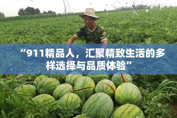 “911精品人，汇聚精致生活的多样选择与品质体验”